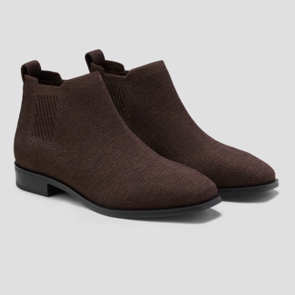 Vivaia Ryan Pro Square-Toe Water-Repellent Ankle Boots Booties 39 US8 Chocolate